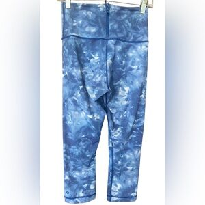 Lululemon Tie Dye Zip Front Leggings Size 8